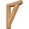 Ekena Millwork Traditional Block Rough Sawn Bracket, Western Red Cedar, 6"W x 34"D x 46"H BKT06X34X46TRA05RWR - alternate 1